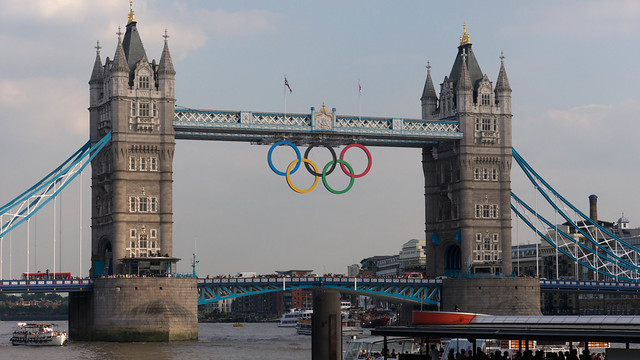 London Tower Bridge Olympics 2012