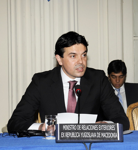 Macedonian Foreign Minister Highlights “Common Principles” with OAS