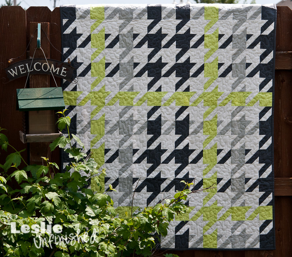 Plaid Houndstooth Quilt