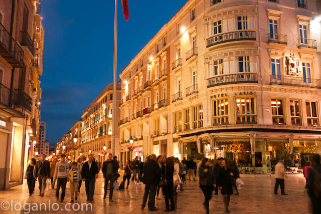 Street scene in Malaga, Spain