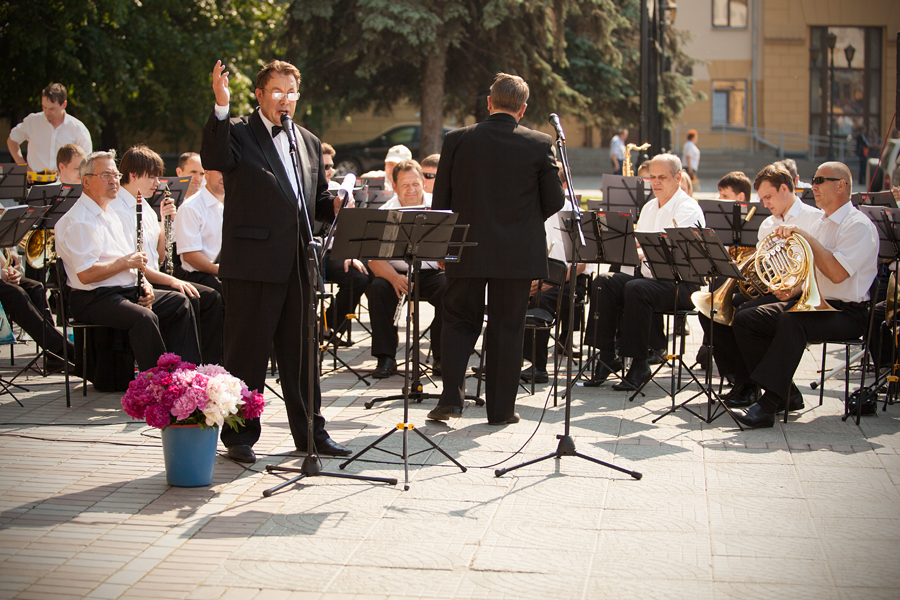 Выступление духового оркестра Новосибирск