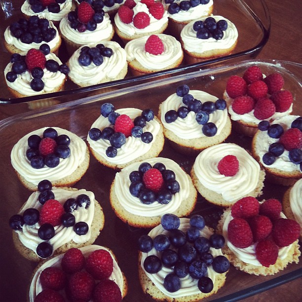 Patriotic cupcake #fun! Happy 4th of July!!! #photoadayjuly