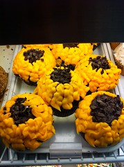 Sunflower cupcakes at Crumbs at Union Station, Washington, DC by Rachel from Cupcakes Take the Cake