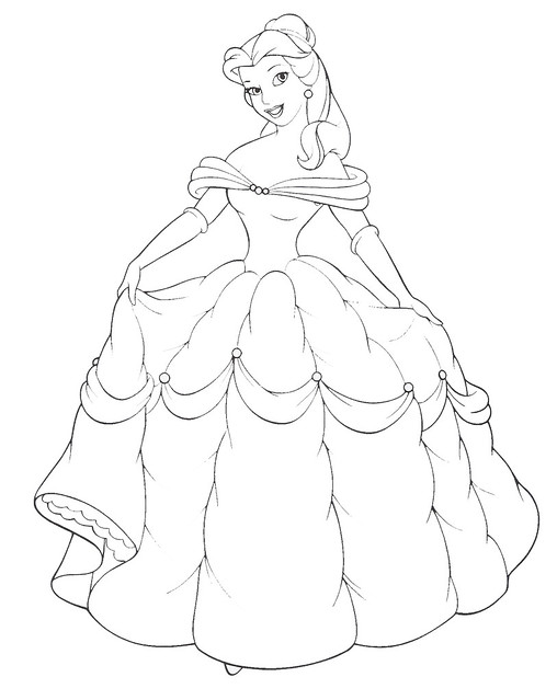 baby belle coloring pages - photo #5