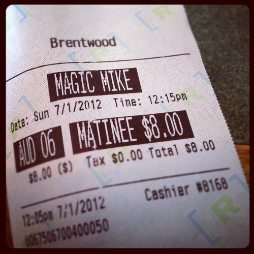 I saw Magic Mike today and it was good...