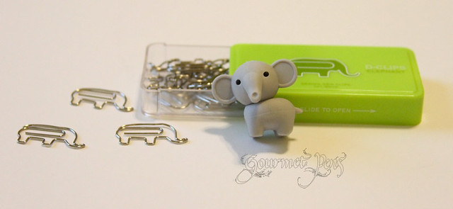 Elephant Eraser + Paperclips