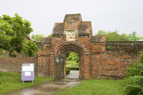 Tudor gate in the walled garden