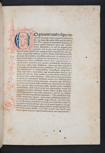 Pen work initial in Cicero, Marcus Tullius: De oratore