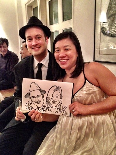 Caricature live sketching for Diageo Singapore Pte Ltd - 15