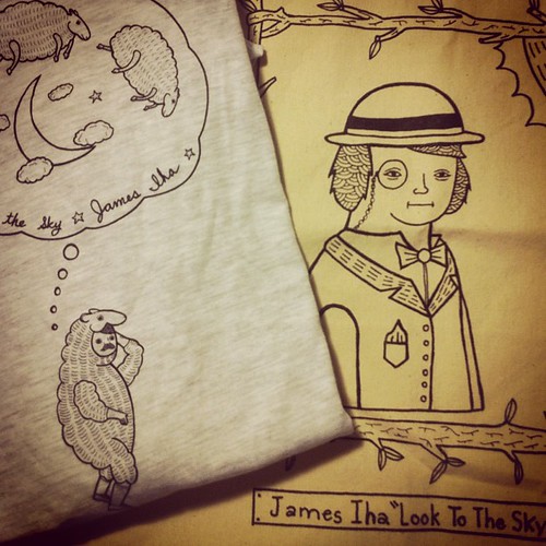 Got my package of a tee and tote bag design/drawing I did with James Iha by Michael C. Hsiung