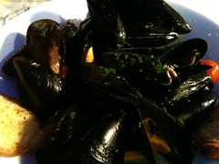 Bowl of Venetian Mussels at Ristorante Ribot