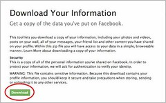 download my facebook data