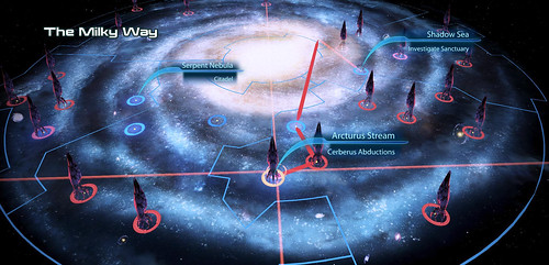 Mass Effect 3: Milky Way Galaxy Map