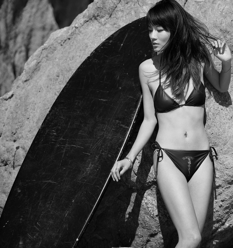 Nikon D800 Photoshoot of Bikini Swimsuit 
Model in Malibu
