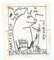 1986. C1.Un cochino suelto y un perro pequeño 02. Original portada