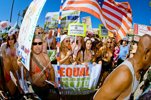 National Go Topless Day Venice Beach