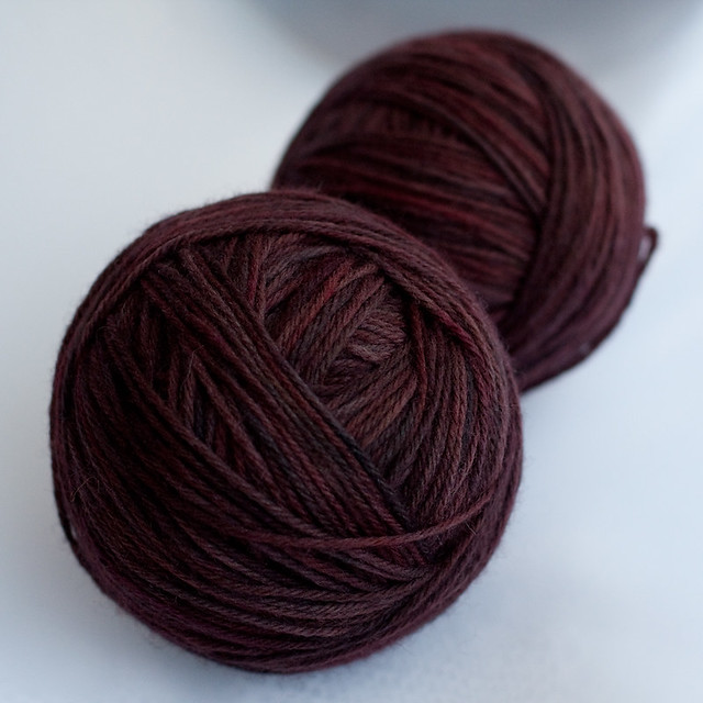 Overdyed Brown Yarn