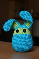 Cotton crocheted rabbit