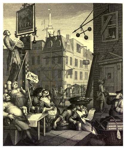 020- La calle de la cerveza y la de la ginebra- The works of William Hogarth  in a series of engravings 1860
