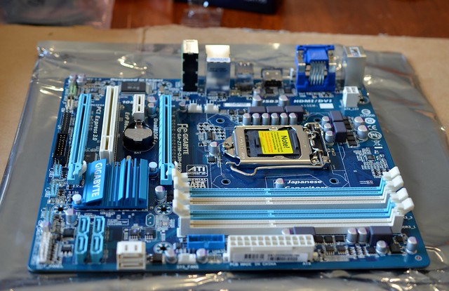 Naked motherboard