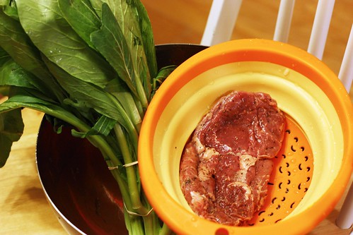 芥蘭炒牛排 Stir fried Steak with Chinese broccoli 6