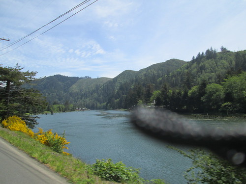 Siletz River with camera strap
