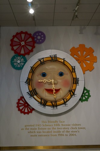 Clock face at FAO Schwarz