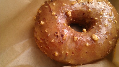 Dulce de leche hazelnut donut, Blue Star Donuts