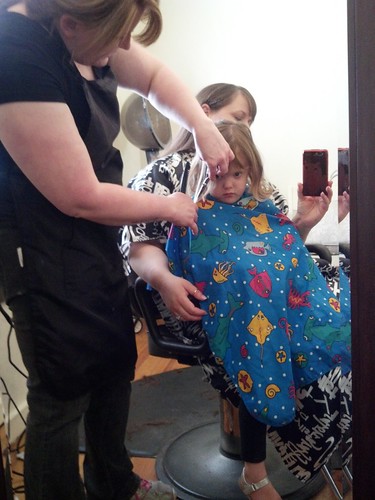 Lily's first big girl haircut