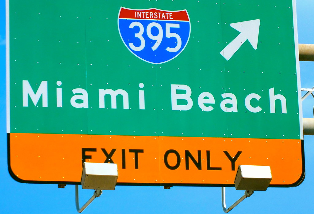 road-trip : Panneau Miami beach