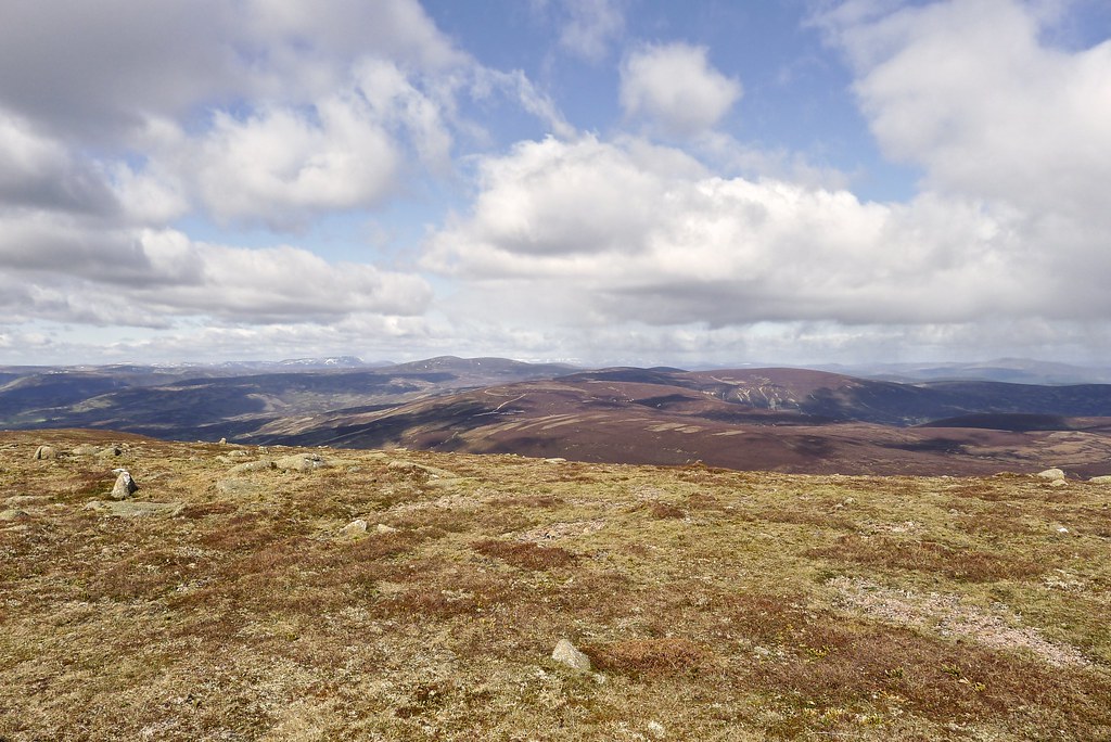 Lochnagar and Mount Keen from Mount Battock
