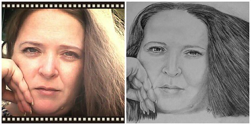 Left: my tablet snap, Right: sketch by Jean Wilcox