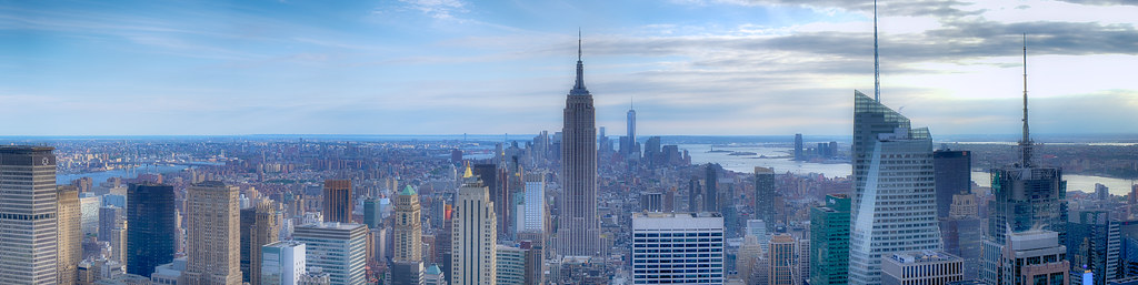 Panorama view of Lower Manhattan