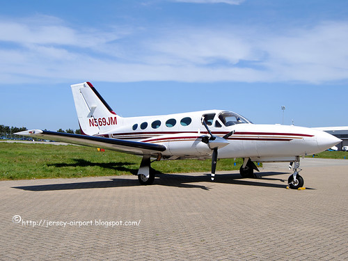 N569JM Cessna 414A Chancellor II by Jersey Airport Photography