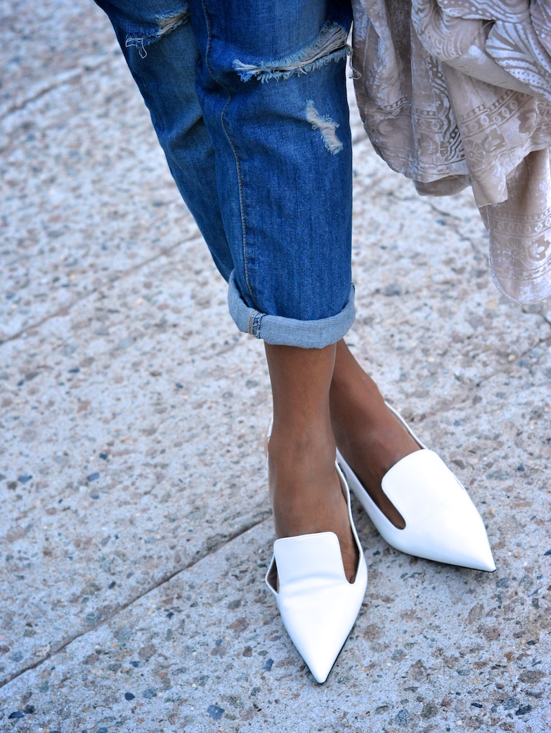 zara white block heel shoes