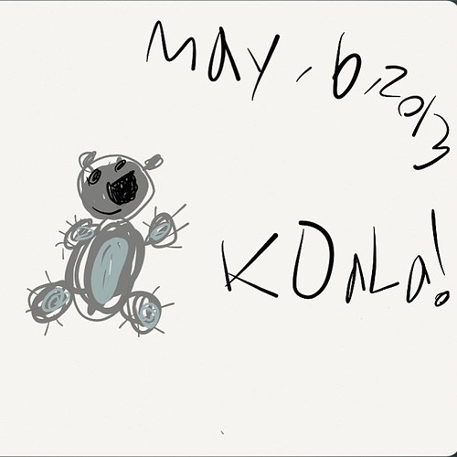 Another image from Laura.  Ain't it cute? #kidswithipads #koala #art