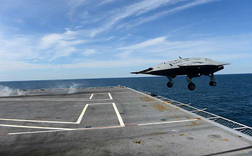 X-47B launches from USS George H.W. Bush
