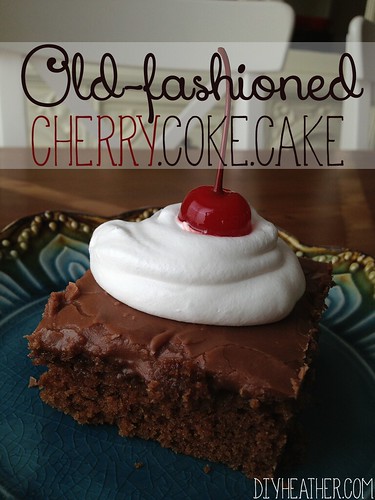 Old Fashioned Cherry Coke Cake by Heather Says