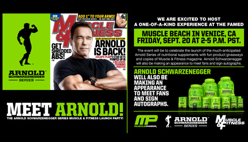 Arnold Schwarzenegger Muscle Beach