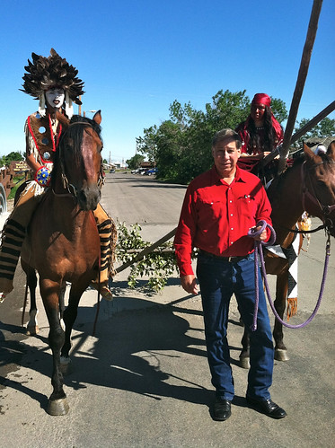 During the North American Indian Days Celebration in Montana, Under Secretary Ed Avalos (foreground), witnessed the pride and commitment of youth as they celebrated their cultural and agricultural roots.