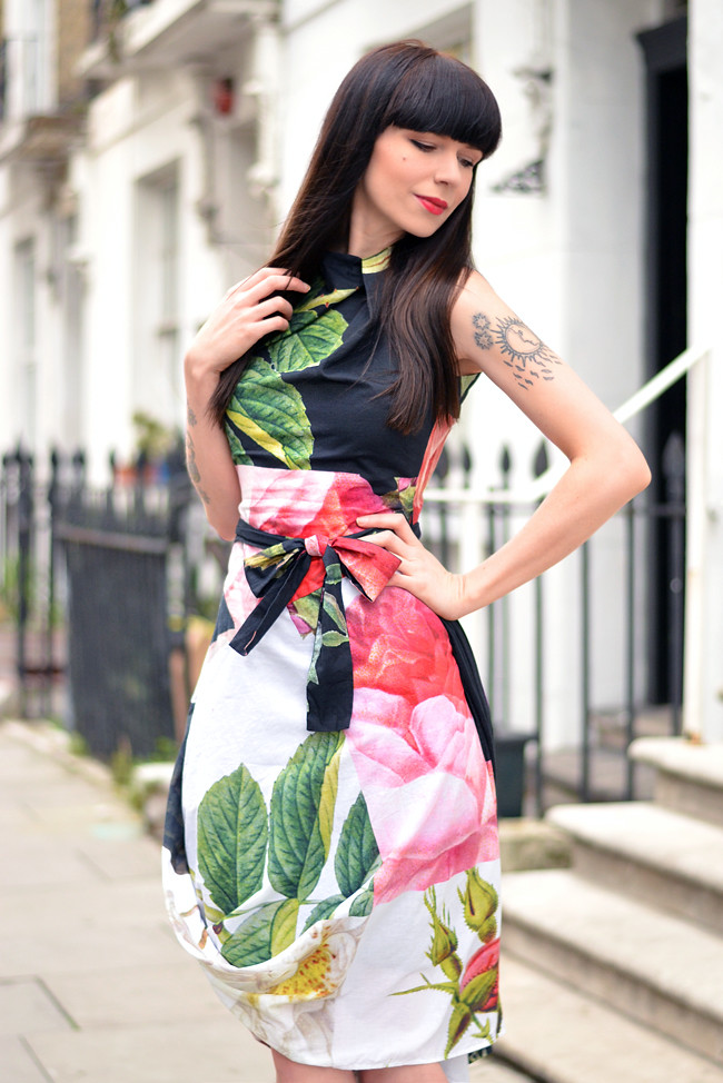 Vivienne Westwood floral dress outfit 1