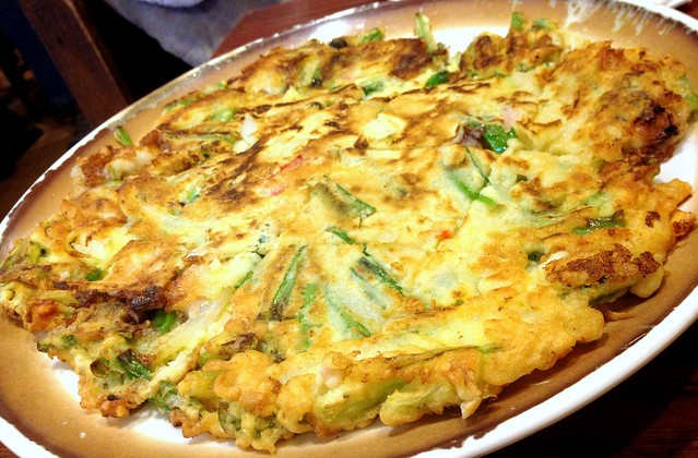Pajeon (Korean Seafood Pancake)