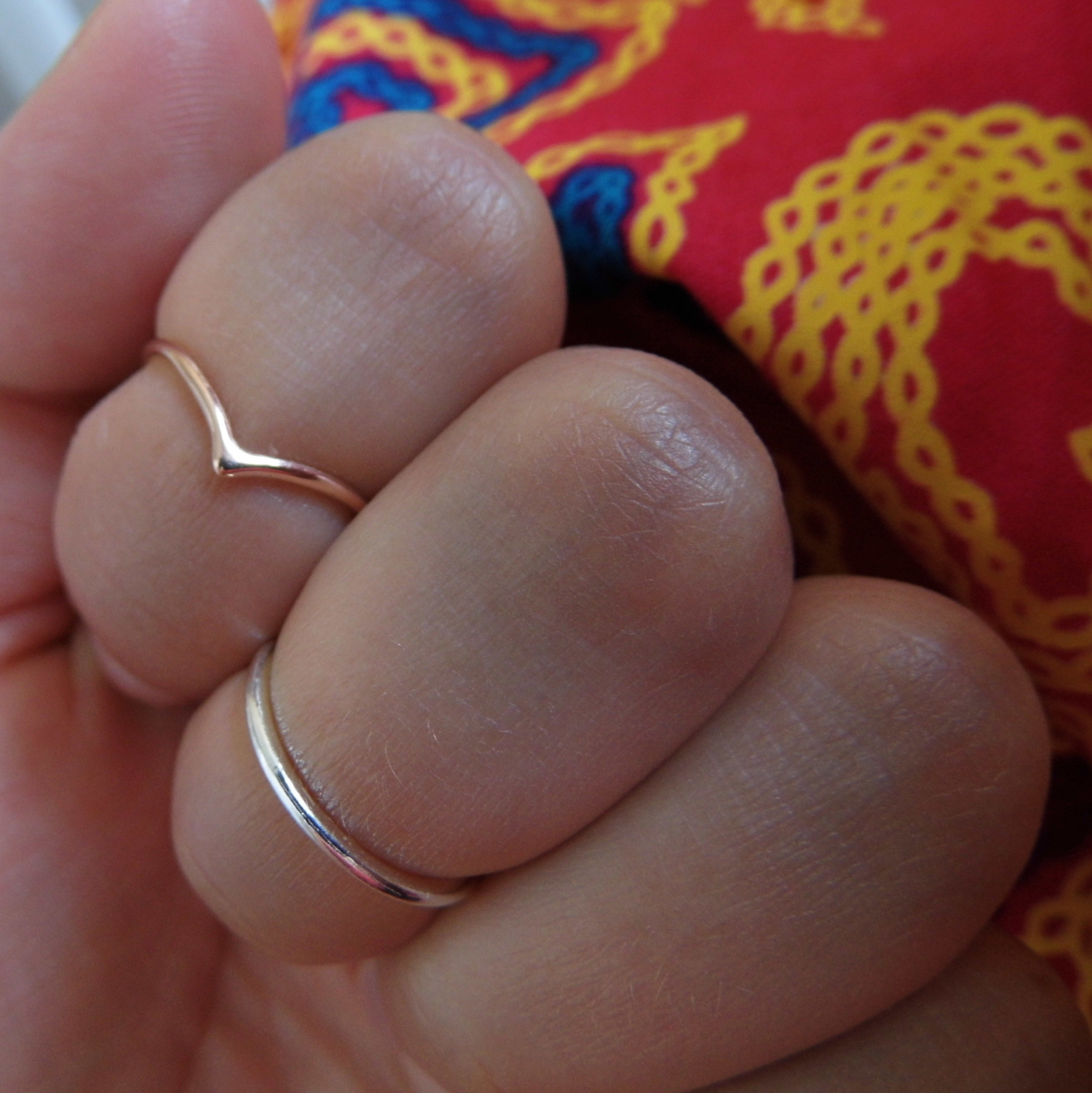Bohemian Collective Rose Gold above knuckle ring