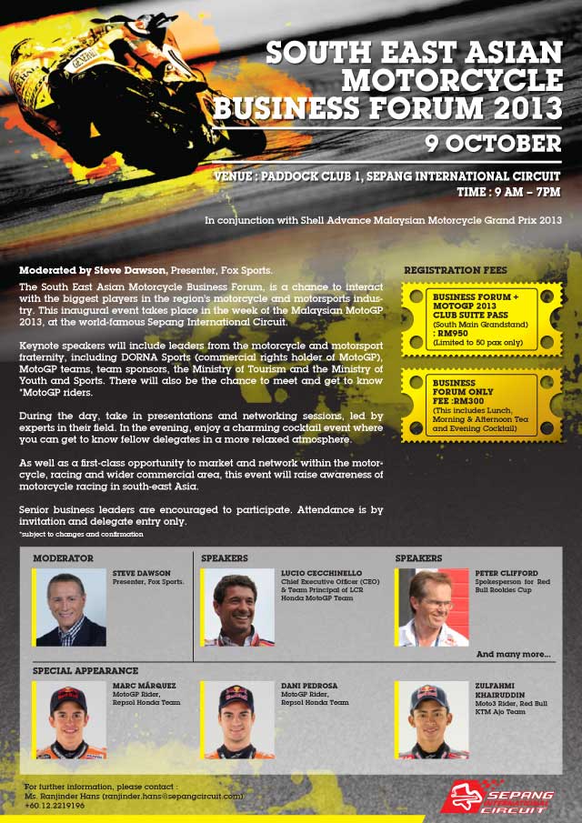 South East Asian Motorcycle Business Forum 2013