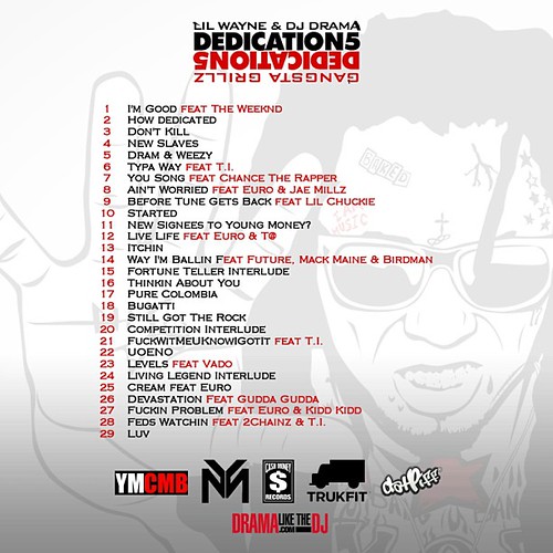 dedication-5-tracklist