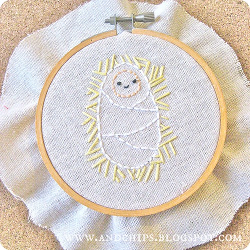 A sweet little embroidery for Christmas