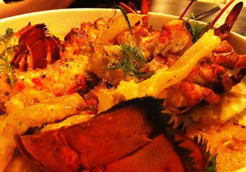 Grilled lobster at BTOO