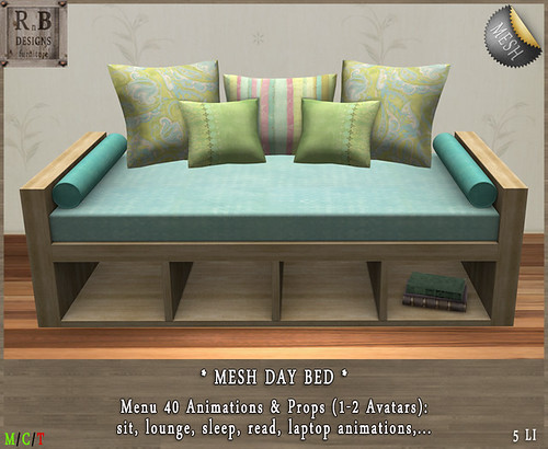 PROMO ! *RnB* Day Bed - Shabby - 40 Anims (c)PIC