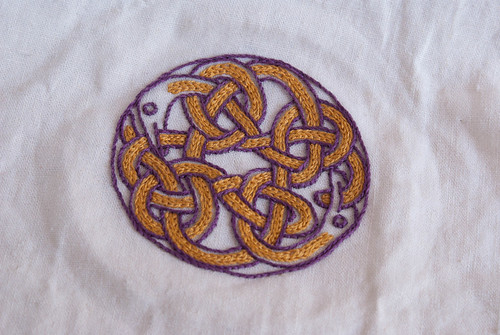 Celtic knotwork cup cover