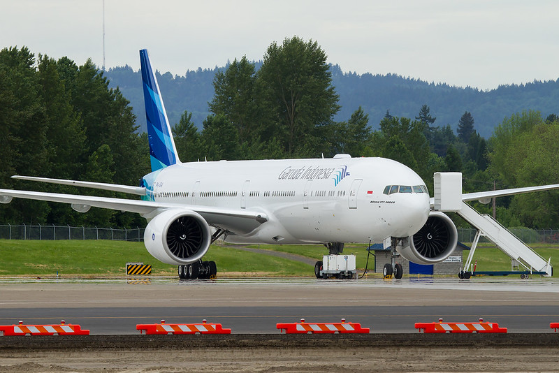 Garuda's first 777, PK-GIA